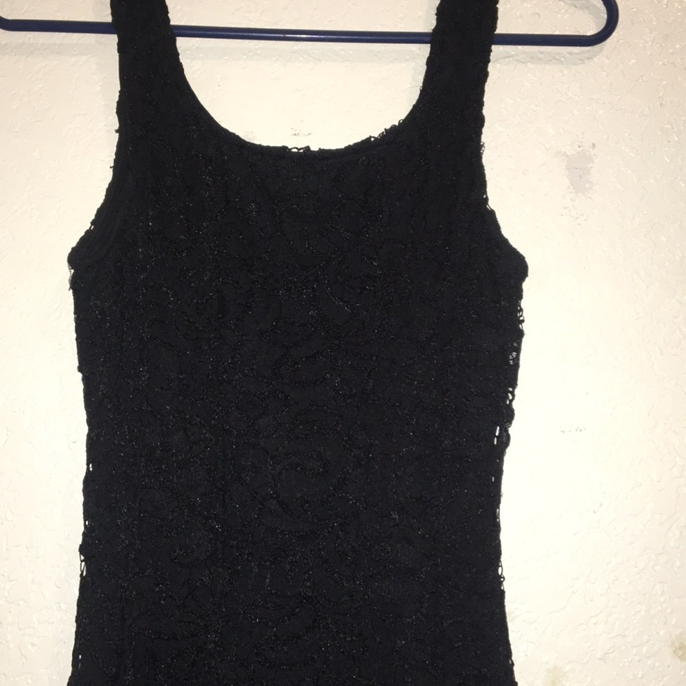 Black lace dress